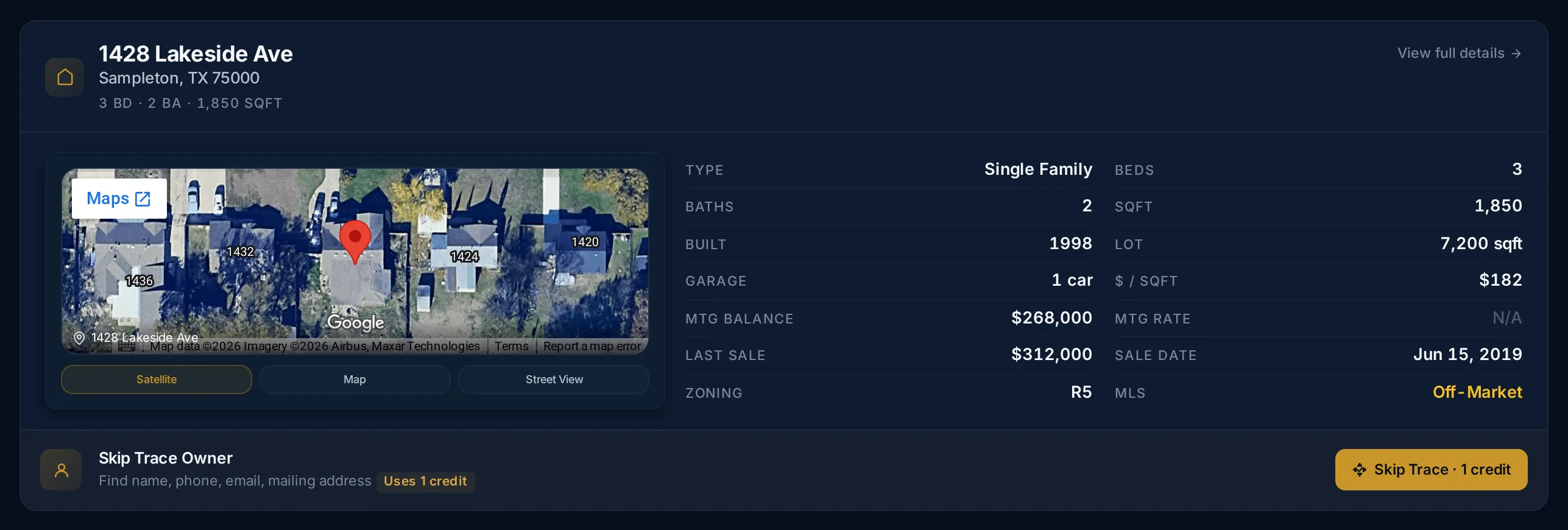 Appraize deal analyzer showing property data, 8 exit strategy tabs, deal analysis panel, comparable properties, and AI chat sidebar